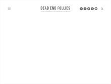Tablet Screenshot of deadendfollies.com